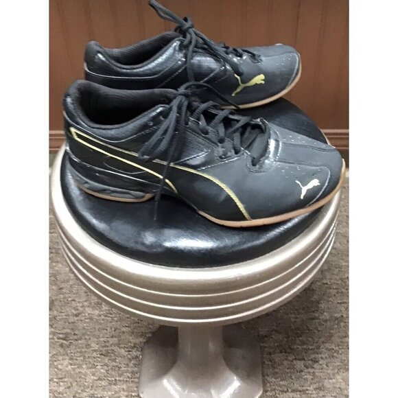 Women’s Black Lace Up Puma Athletic Running Shoes Size 8 - Picture 4 of 5